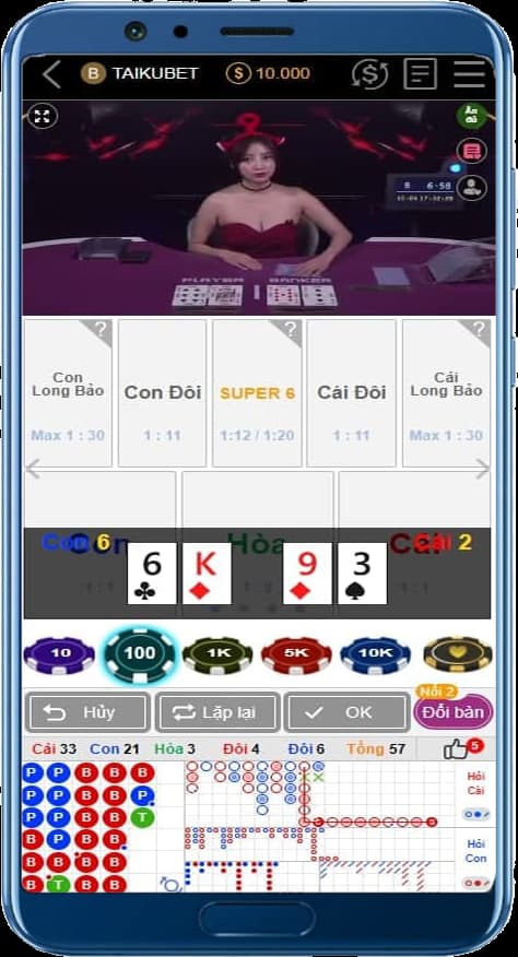 Game bài Baccarat tại KUBET